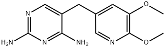 5-[(5,6-Dimethoxy-3-pyridinyl)methyl]pyrimidine-2,4-diamine 结构式