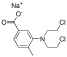 3-Bis(2-chloroethyl)amino-4-methylbenzoic acid sodium salt 结构式