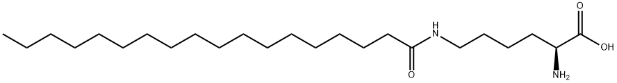 N6-(1-oxooctadecyl)-L-lysine  结构式