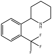 2-[2-(三氟甲基)苯基]哌啶 结构式