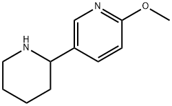 2-甲氧基-5-(2-哌啶基)吡啶 结构式