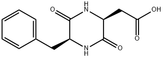 5-苄基-3，6-二氧-2-哌嗪乙酸 结构式