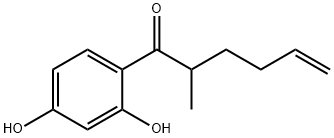 5-Hexen-1-one, 1-(2,4-dihydroxyphenyl)-2-methyl- (9CI) 结构式