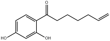 6-Hepten-1-one, 1-(2,4-dihydroxyphenyl)- (9CI) 结构式