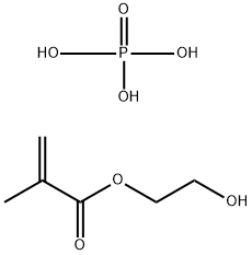2-甲基-2-丙烯酸-2-羟乙基酯磷酸酯 结构式