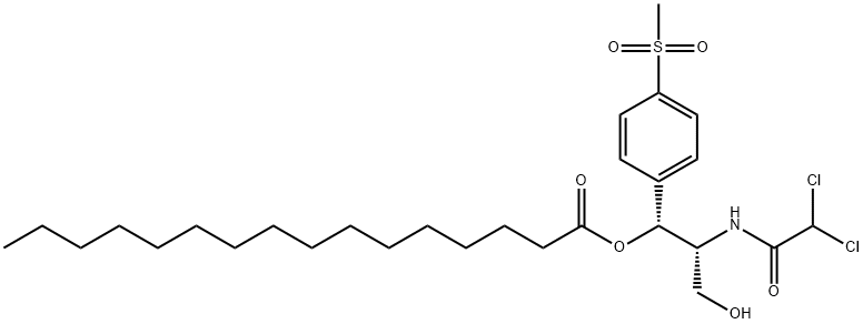 甲砜霉素棕榈酸酯 结构式