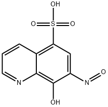 8-Hydroxy-7-nitroso-5-quinolinesulfonic acid 结构式