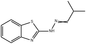 Propanal, 2-methyl-, 2-benzothiazolylhydrazone (9CI) 结构式