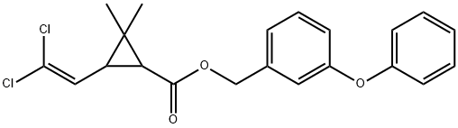 氯菊酯标准溶液 结构式