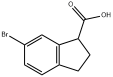6-溴-1-茚满羧酸 结构式