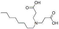 N-(2-carboxyethyl)-N-octyl-beta-alanine 结构式