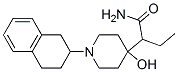 4-(1-Carbamoylpropyl)-1-(1,2,3,4-tetrahydronaphthalen-2-yl)piperidin-4-ol 结构式