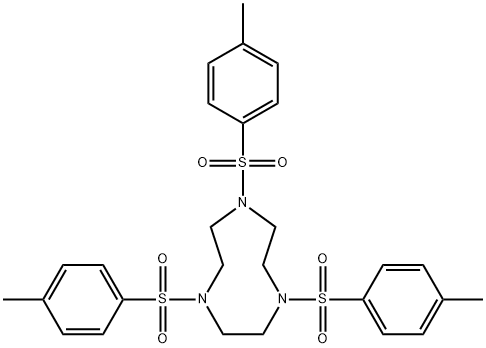 1,4,7-三对甲苯磺酰基-1,4,7-三氮杂环壬烷 结构式