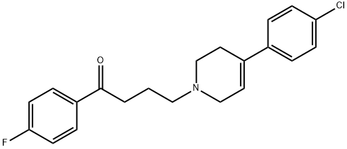 4-[4-(4-氯苯基)-3,6-二氢-1(2H)-吡啶基]-1-(4-氟苯基)-1-丁酮 结构式
