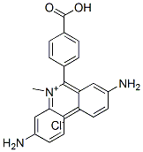 6-(4-羧基苯基)-3,8-二氨基-5-甲基菲啶氯化物 结构式