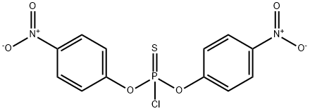 BIS(4-NITROPHENYL) PHOSPHOROCHLORIDOTHIOATE 结构式