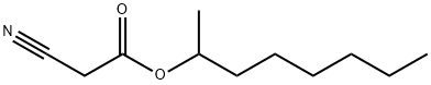 氰乙酸仲辛酯 结构式