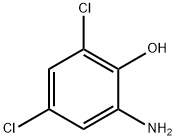 4,6-二氯-2-氨基苯酚 结构式