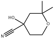 2,2-Dimethyl-4-cyanotetrahydropyran-4-ol 结构式