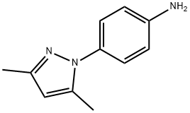 4-(3,5-二甲基-1H-吡唑-1-基)苯胺 结构式