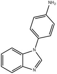 4-(1H-苯并咪唑-1-基)苯胺 结构式