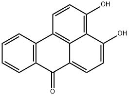 3,4-Dihydroxy-7H-benz[de]anthracen-7-one 结构式