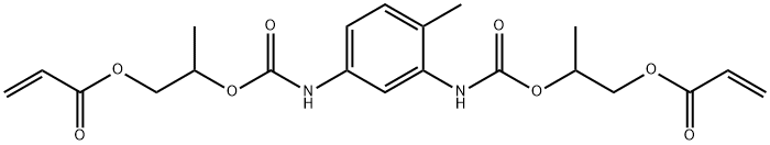 (4-methyl-1,3-phenylene)bis[iminocarbonyloxy(2-methyl-2,1-ethanediyl)] diacrylate  结构式