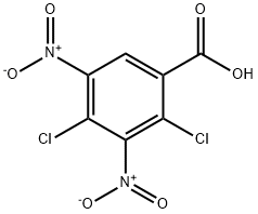 2,4-二氯-3,5-二硝基苯甲酸 结构式
