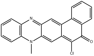 6-Chloro-8-methylnaphtho[1,2-b]phenazin-5(8H)-one 结构式