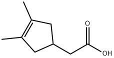 3-Cyclopentene-1-acetic acid, 3,4-dimethyl- (9CI) 结构式