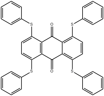 1,4,5,8-tetrakis(phenylthio)anthraquinone 结构式