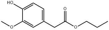 propyl 4-hydroxy-3-methoxyphenylacetate 结构式