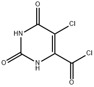 4-Pyrimidinecarbonyl chloride, 5-chloro-1,2,3,6-tetrahydro-2,6-dioxo- (9CI) 结构式