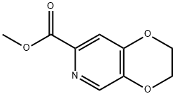 2,3-Dihydro-[1,4]dioxino[2,3-c]pyridine-7-carboxylic acid methyl ester 结构式