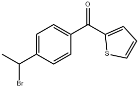 [4-(1-bromoethyl)phenyl]-2-thienyl ketone 结构式