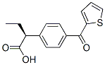 (S)-2-[4-(thien-2-ylcarbonyl)phenyl]butyric acid 结构式