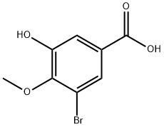 3-溴-5-羟基-4-甲氧基苯甲酸 结构式