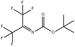 (全氟丙烷-2-亚基)氨基甲酸叔丁酯 结构式