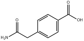 4-(2-amino-2-oxoethyl)benzoic acid 结构式