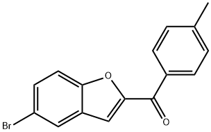 (5-BROMO-1-BENZOFURAN-2-YL)(4-METHYLPHENYL)METHANONE 结构式