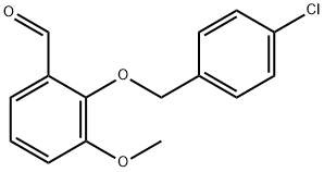 2-(4-氯苄基)氧基-3-甲氧基-苯甲醛 结构式
