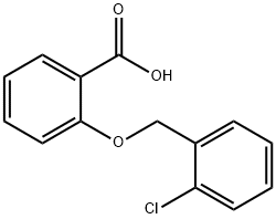 2-(2-氯苄基)氧基苯甲酸 结构式