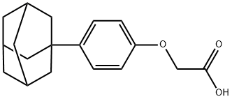 2-(4-(1-金刚烷)苯氧基)乙酸 结构式