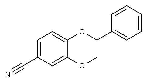 4-(苄氧基)-3-甲氧基苄腈 结构式