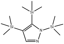 1,4,5-Tris(trimethylsilyl)-1H-pyrazole 结构式