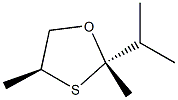 1,3-Oxathiolane,2,4-dimethyl-2-(1-methylethyl)-,trans-(9CI) 结构式