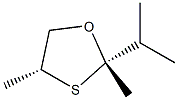 1,3-Oxathiolane,2,4-dimethyl-2-(1-methylethyl)-,cis-(9CI) 结构式