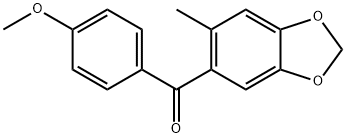 4-Methoxyphenyl(6-methyl-1,3-benzodioxol-5-yl) ketone 结构式