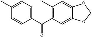 4-Methylphenyl(6-methyl-1,3-benzodioxol-5-yl) ketone 结构式