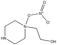 1-Piperazineethanol,nitrate(ester)(9CI) 结构式